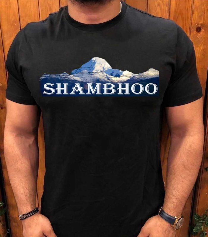 black-Half-Sleeve-Men-Shambhoo-t-shirt